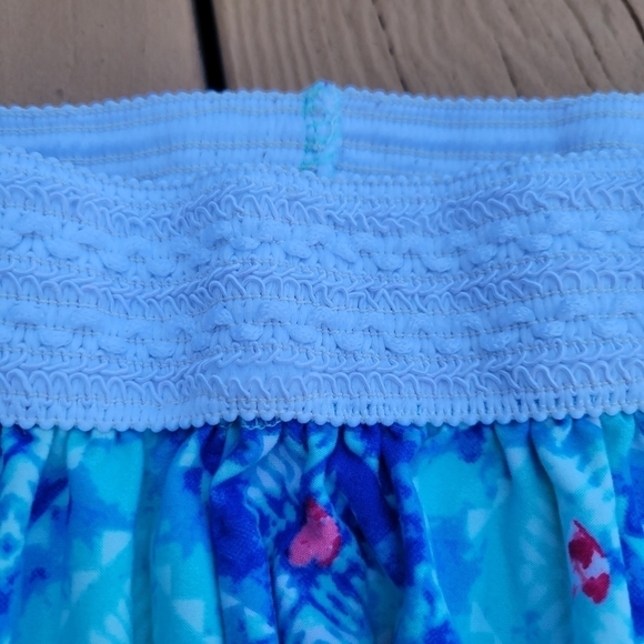 3/$15 Derek Heart Girl's Blue Geo Flowy Shorts - Picture 4 of 6